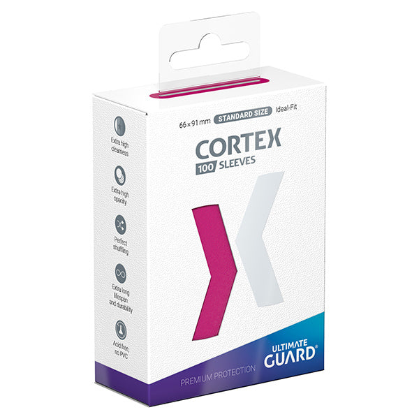 Card Sleeves: Cortex Standard Size- Glossy Pink