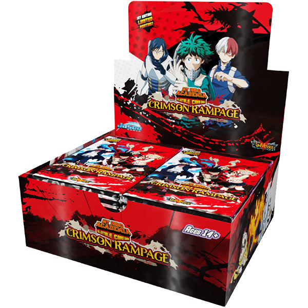 UniVersus CCG: Set 2- My Hero Academia Crimson Rampage Booster Display, Unlimited