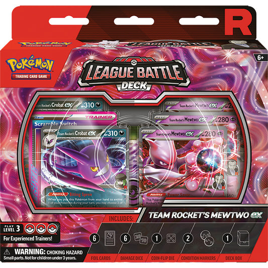 Get Authentic Pokemon TCG: Team Rocket's Mewtwo ex League Battle Deck in UK