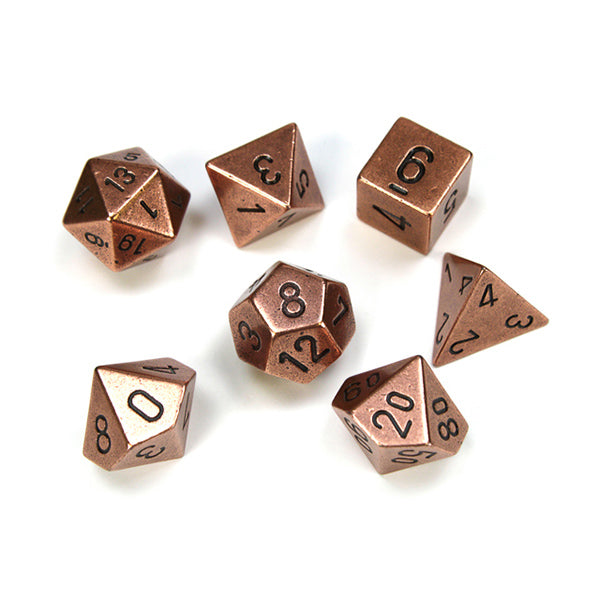Chessex 7-Die Set Metal: Copper