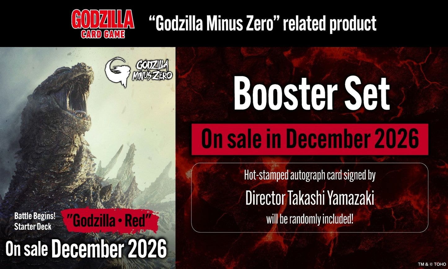 Godzilla Card Game: BP05 Godzilla Minus Zero Booster Display PREORDER
