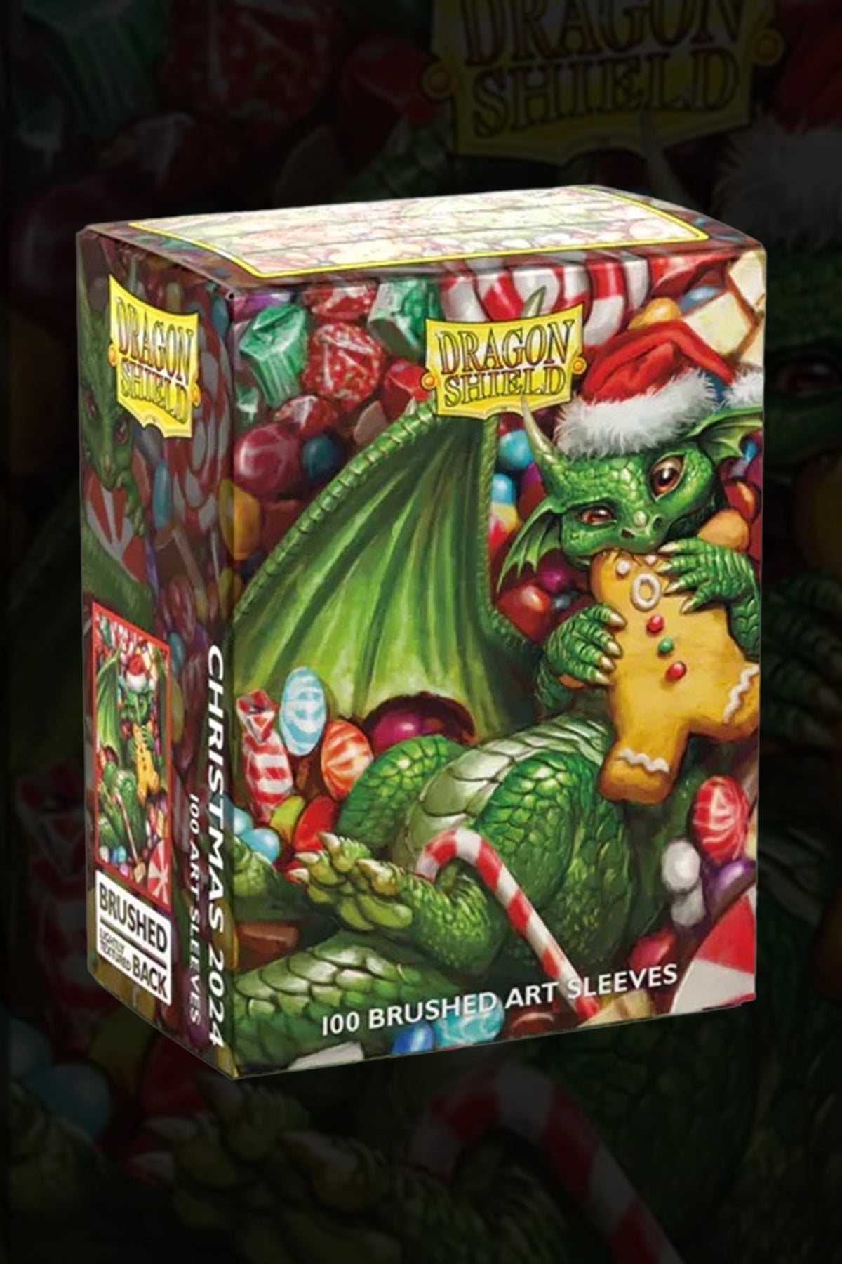 Dragon Shield Sleeves: Standard- Brushed 'Christmas 2024' Art, Limited Edition (100 ct.)