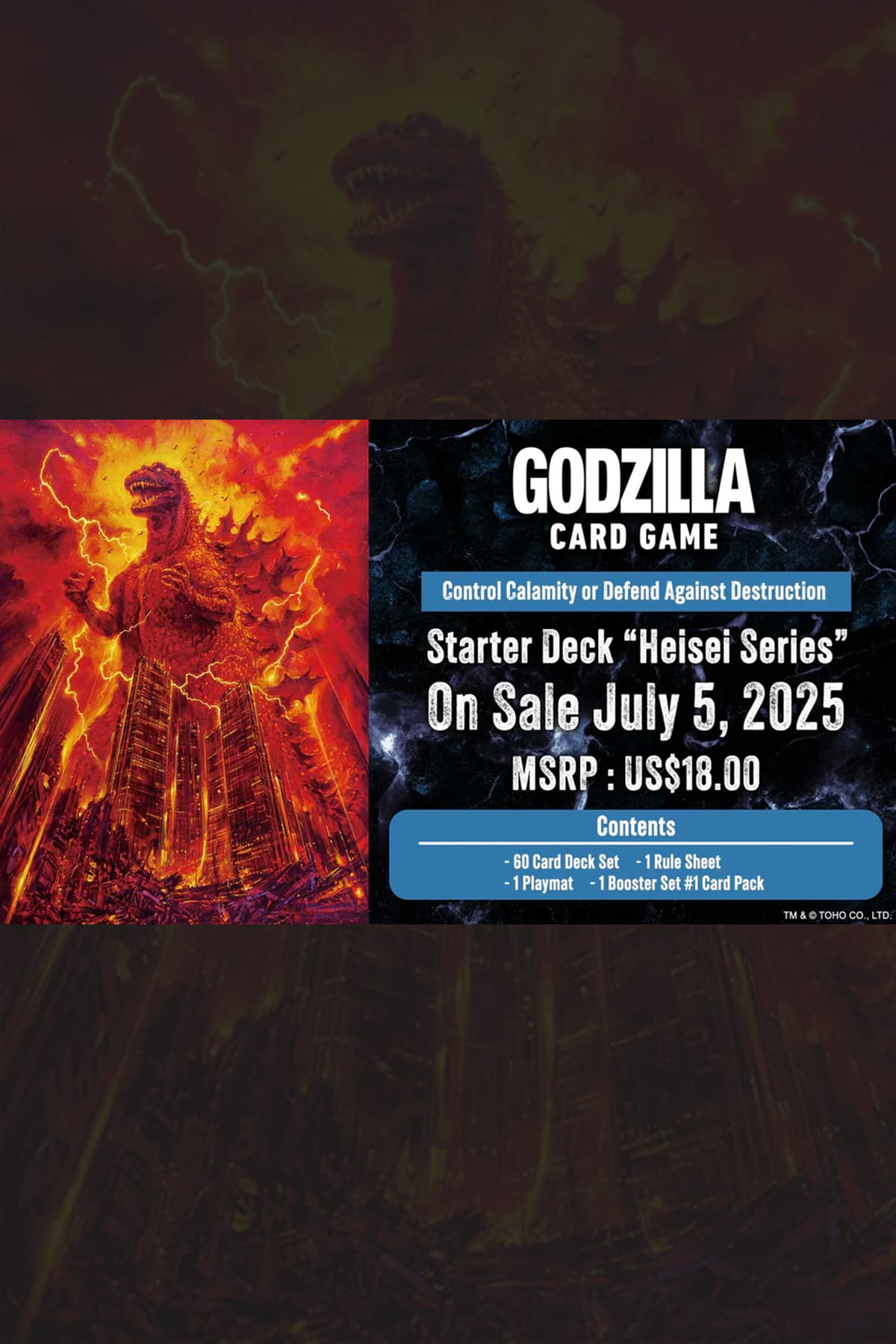Get Godzilla Card Game: Heisei Series Starter Deck in UK