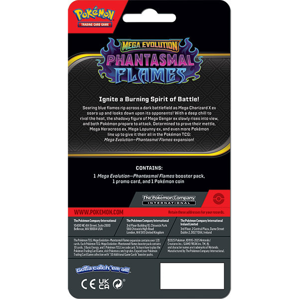 Pokémon TCG: Mega Evolution 02 Phantasmal Flames- Checklane Blister