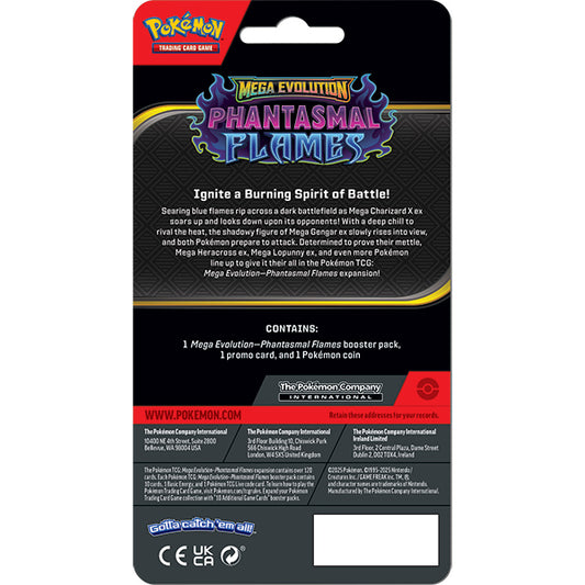 Pokémon TCG: Mega Evolution 02 Phantasmal Flames- Checklane Blister