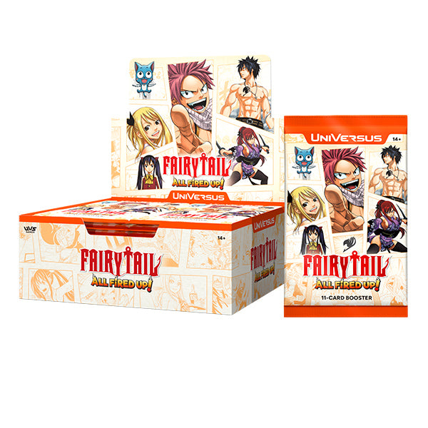 Buy Universus CCG: FAIRY TAIL: All Fired Up!- Booster Display (24 Packs) PREORDER Booster Boxes &amp; Bundles From Kollect Korner at $89.99 2