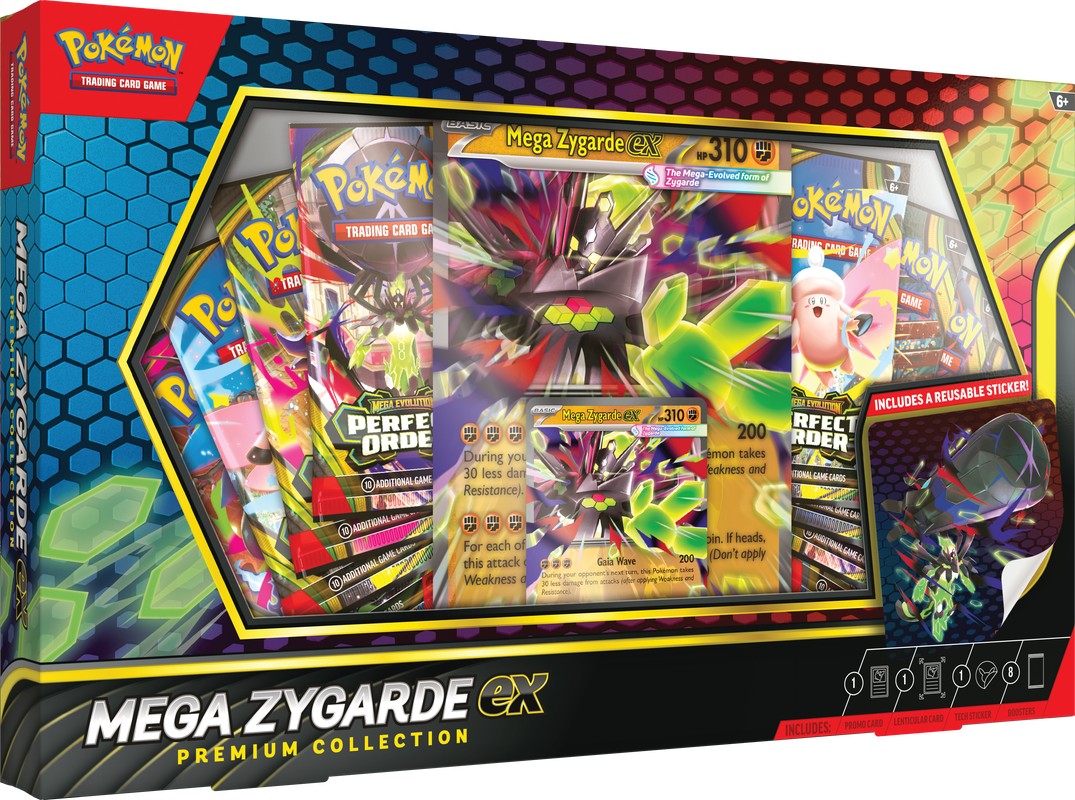 Buy Pokémon Mega Zygarde ex Premium Collection PREORDER Collector Boxes &amp; Tins From Kollect Korner at $49.99 1