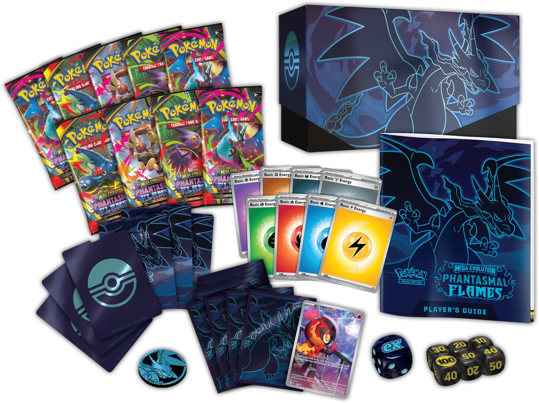 Buy Pokémon TCG: Mega Evolutions 2 - Phantasmal Flames Elite Trainer Collector Boxes &amp; Tins From Kollect Korner at $59.99 3
