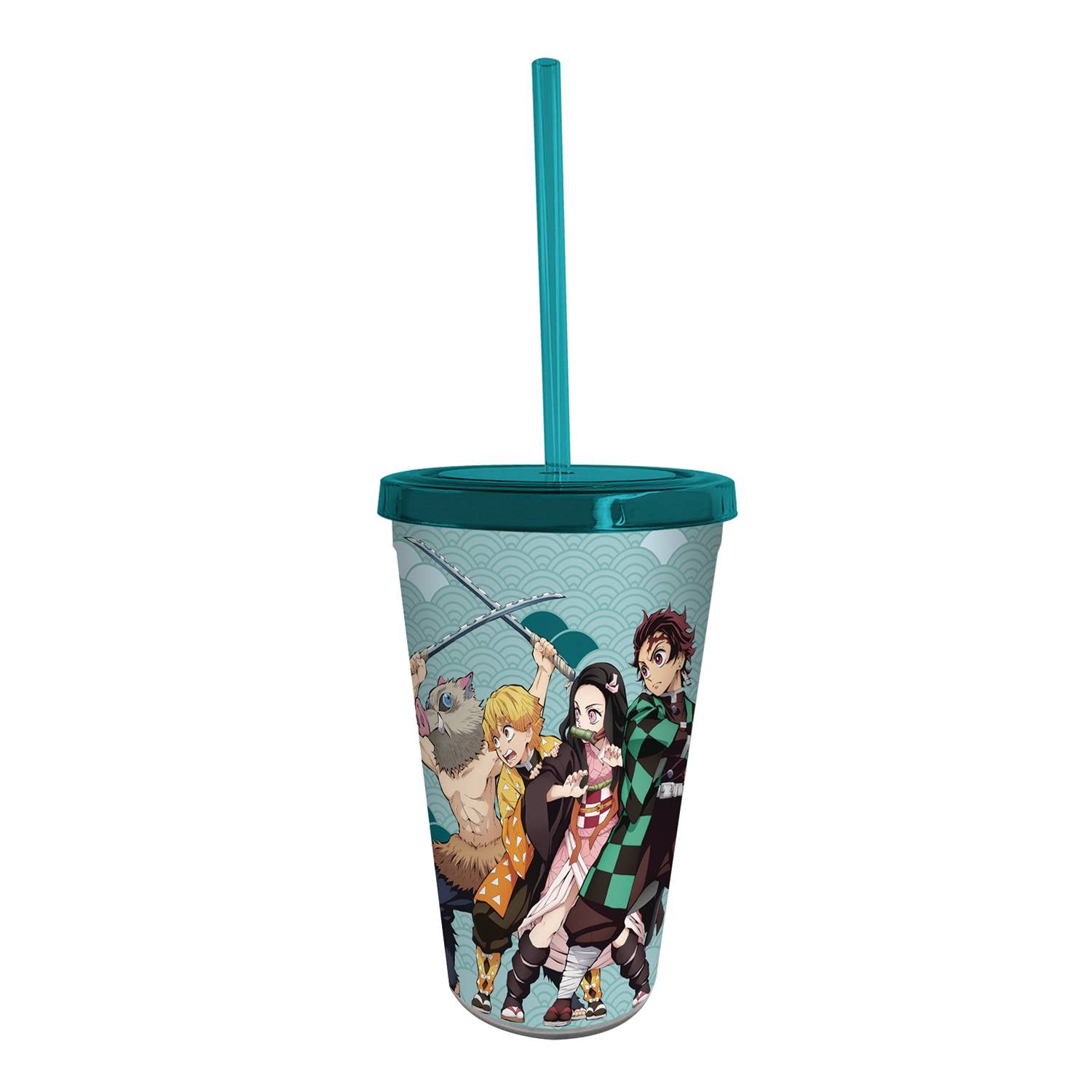 Buy Demon Slayer 16oz Cast Plastic Tumbler &amp; Straw Set  From Kollect Korner at $14.99 1