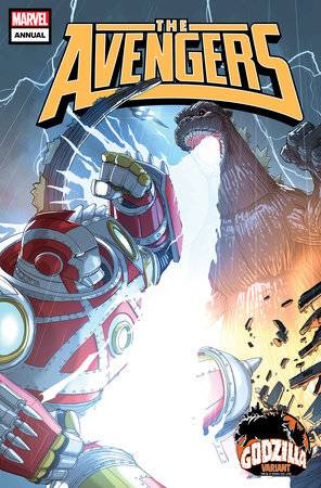 Affordable AVENGERS ANNUAL #1 PETE WOODS GODZILLA VAR