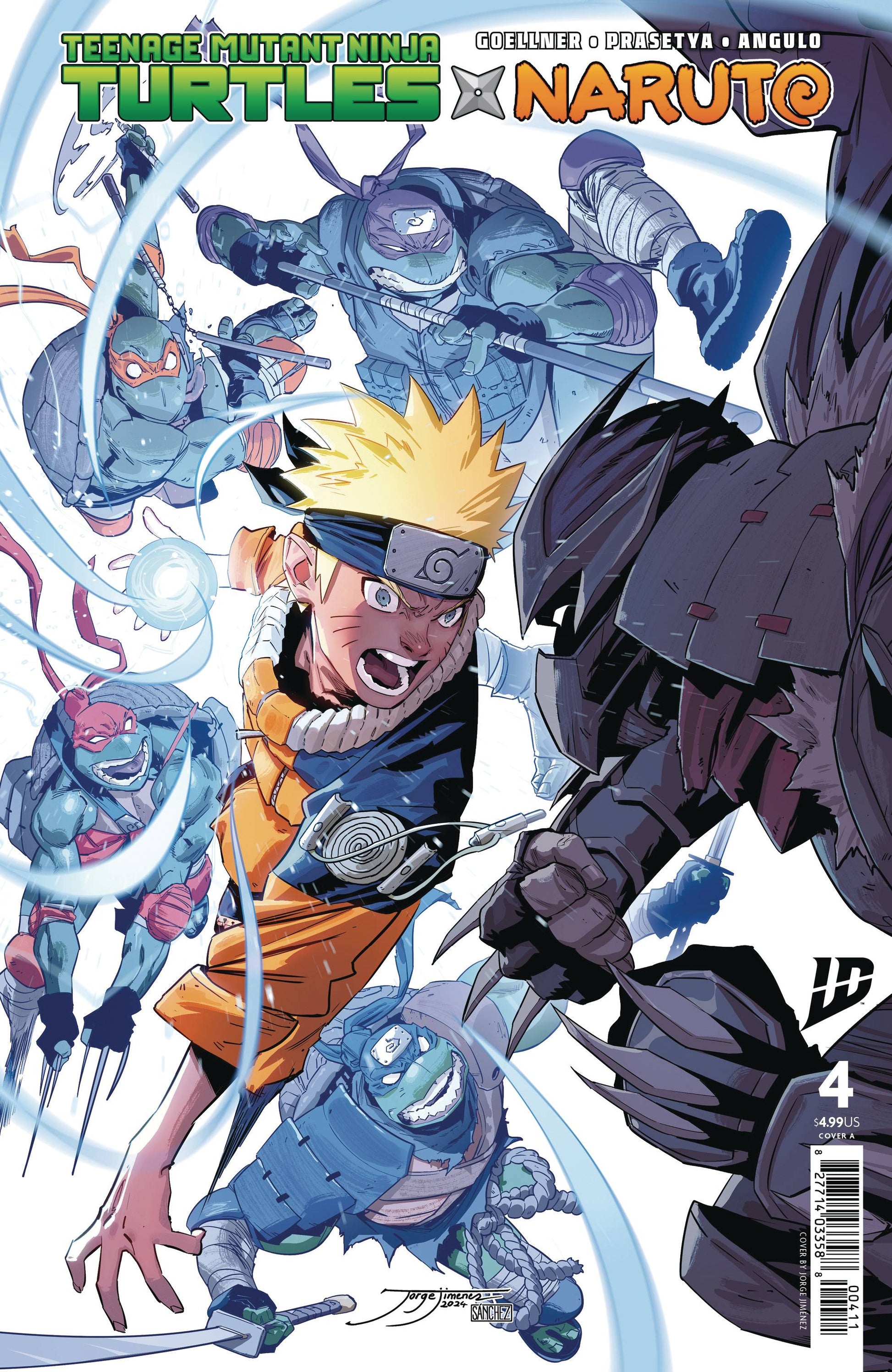 Buy TEENAGE MUTANT NINJA TURTLES X NARUTO #4 CVR A JIMENEZ Manga From Kollect Korner at $4.99 1