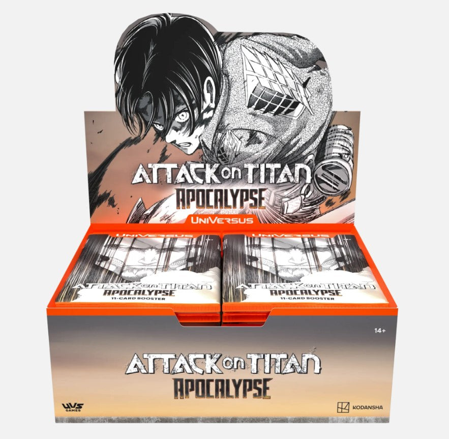 Buy UniVersus CCG: Attack on Titan Apocalypse- Booster Display Booster Boxes &amp; Bundles From Kollect Korner at $64.99 4