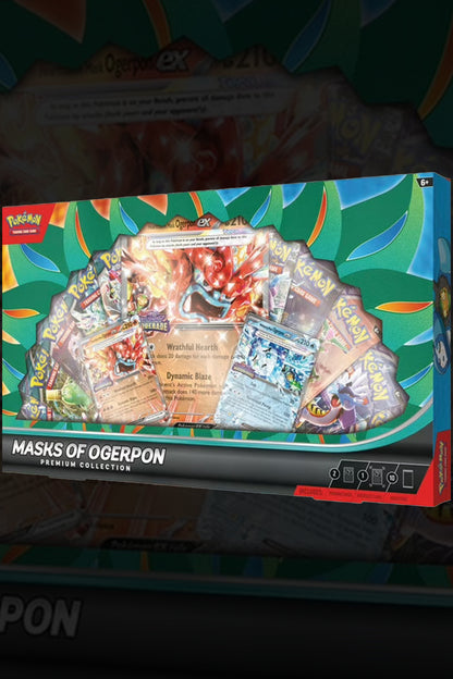 Buy The Pokémon TCG: Masks of Ogerpon Premium Collection (Damaged) Collector Boxes &amp; Tins From Kollect Korner at $42.99 1