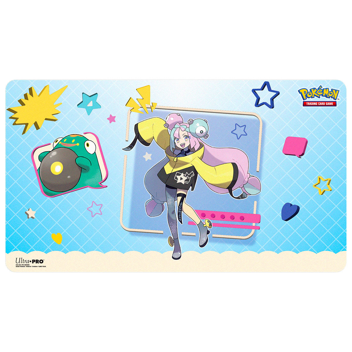 Buy Playmat: Pokémon - Iono &amp; Bellibolt Playmats From Kollect Korner at $25.99 1