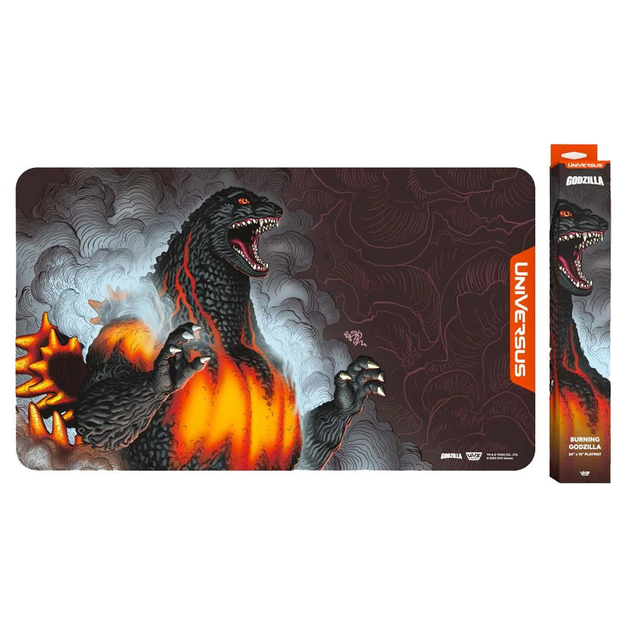 Buy Playmat: UniVersus: Burning Godzilla Playmats From Kollect Korner at $24.99 1