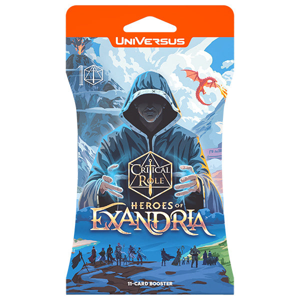 UniVersus CCG: Critical Role Heroes of Exandria- Hanging Boosters.