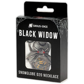 D20 Necklace- Black Widow