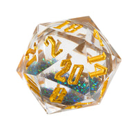 D20 Necklace- Black Widow