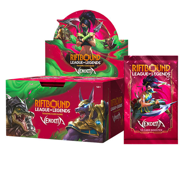 Buy Riftbound- League of Legends TCG- Vendetta- Booster Display PREORDER Booster Boxes &amp; Bundles From Kollect Korner at $159.99 1